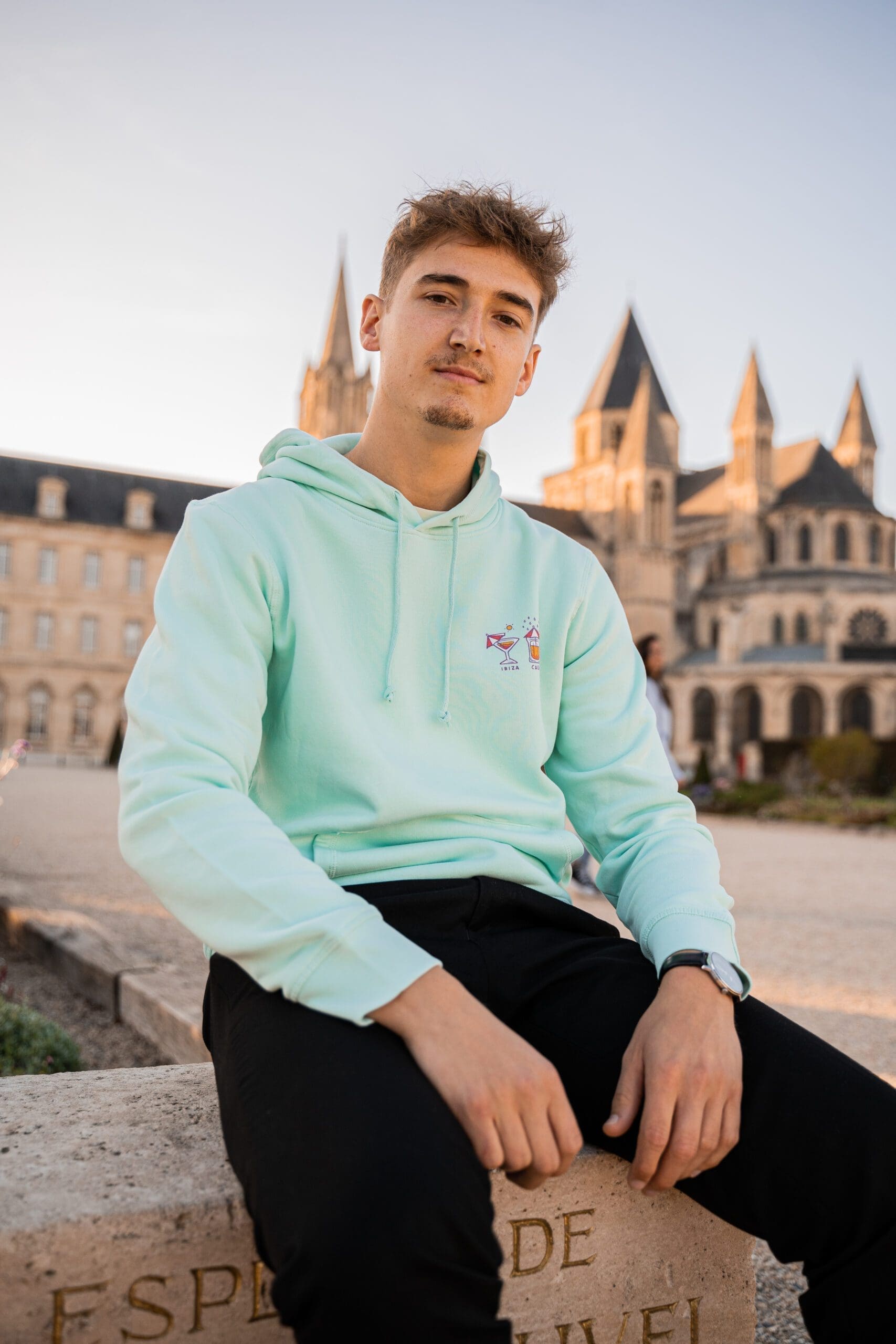 Sweat Ibiza bleu caraïbe